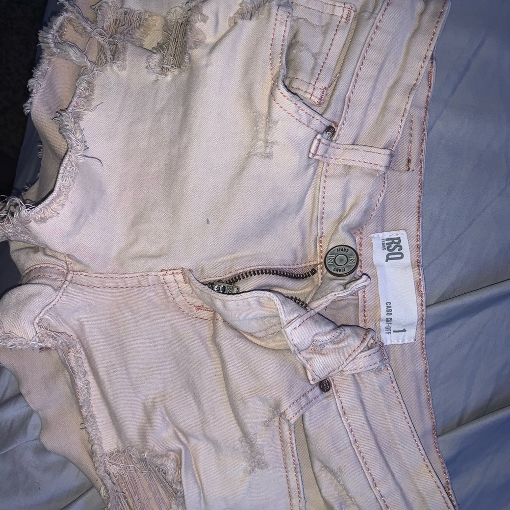 shorts, they are like a light pink
